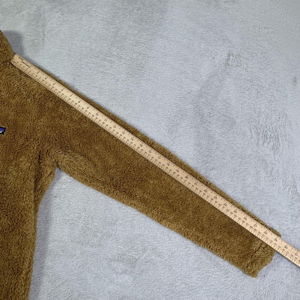 Patagonia Sweater Womens Large Brown Fleece 1/4 Zip Mock Neck Pullover Los Gatos - Picture 7 of 12